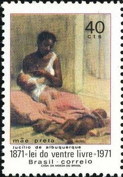 Stamp, Black Mother, Brazil,  