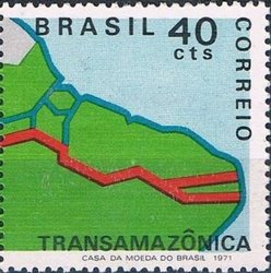 Map of Trans-Amazon Highway