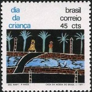 Stamp, Children’s Drawings, Brazil,  , Paintings
