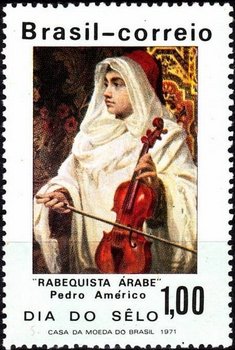 Stamp, Painting, Brazil,  , Music, Paintings, Stamp Day