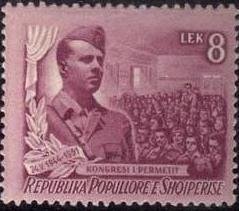 Enver Hoxha during a Speech