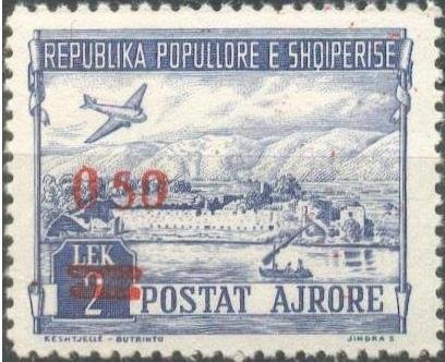 No. 491 with red Overprint