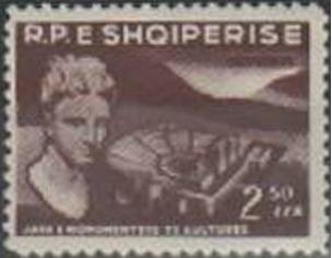 Stamp, Apollo Head, Amphitheater in Butrint, Albania,  , Culture