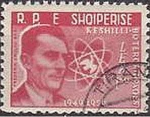 F. Joliot-Curie, Atomic Model and stylized Dove
