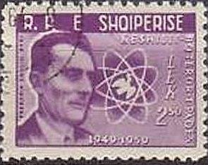 F. Joliot-Curie, Atomic Model and stylized Dove