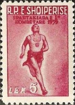 Stamp, Runner, Albania,  , Sport