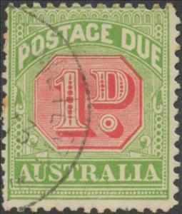 Stamp, Figure Bicolor, Australia,  