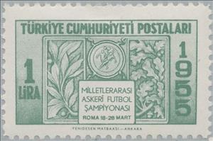 Stamp, Football, Turkey,  , Football (Soccer)