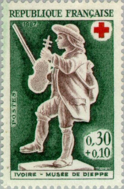 Ivory of Dieppe museum. fiddler
