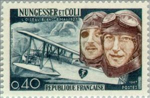 Stamp, Nungesser and Coli. The White Bird - May 8, 1927, France,  , Aviation, Aircrafts