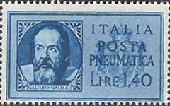 Stamp, Dante and Galileo, without bundles, Italy,  , Famous People, Astronomy, Astronomers
