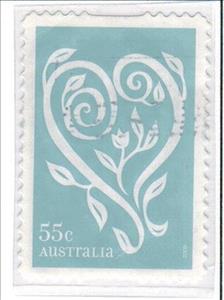 Stamp, Filigree Heart, Australia,  , Love, Hearts
