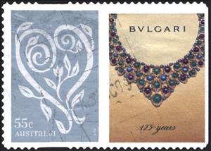 Stamp, Filigree Heart, Australia,  , Love, Hearts