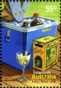 Stamp, Wine Cask, Australia,  , Wine