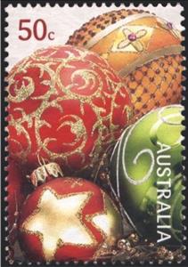 Stamp, Baubles (Gold Star), Australia,  , Christmas