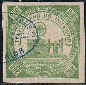 Stamp, Telegraph - no Control in back, Brazil,  