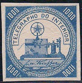 Stamp, Telegraph - no Control in back, Brazil,  