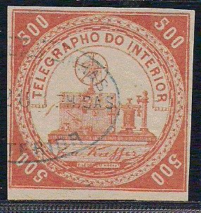 Stamp, Telegraph - New Model, Brazil,  