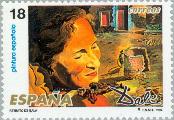 Dali: Portrait of Gala with Two Pork Chops on Her Shoulder