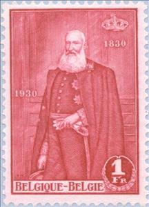 Stamp, Centenary of Belgian independence. King Leopold II., Belgium,  , Heads of State, Uniforms, Kings, Anniversaries and Jubilees