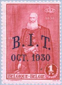 Stamp, B.I.T.- 50th meeting, Belgium,  , Heads of State, Special Occasions, Uniforms, Kings, Conferences