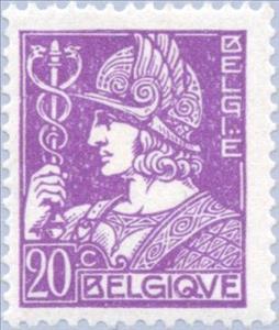 Stamp, Mercury - Mercurius, Belgium,  , Mythology, Gods and goddesses, Trade