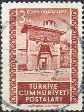 Stamp, Definitives, views, Turkey,  