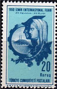 Stamp, Symbolical of the Fair, Turkey,  