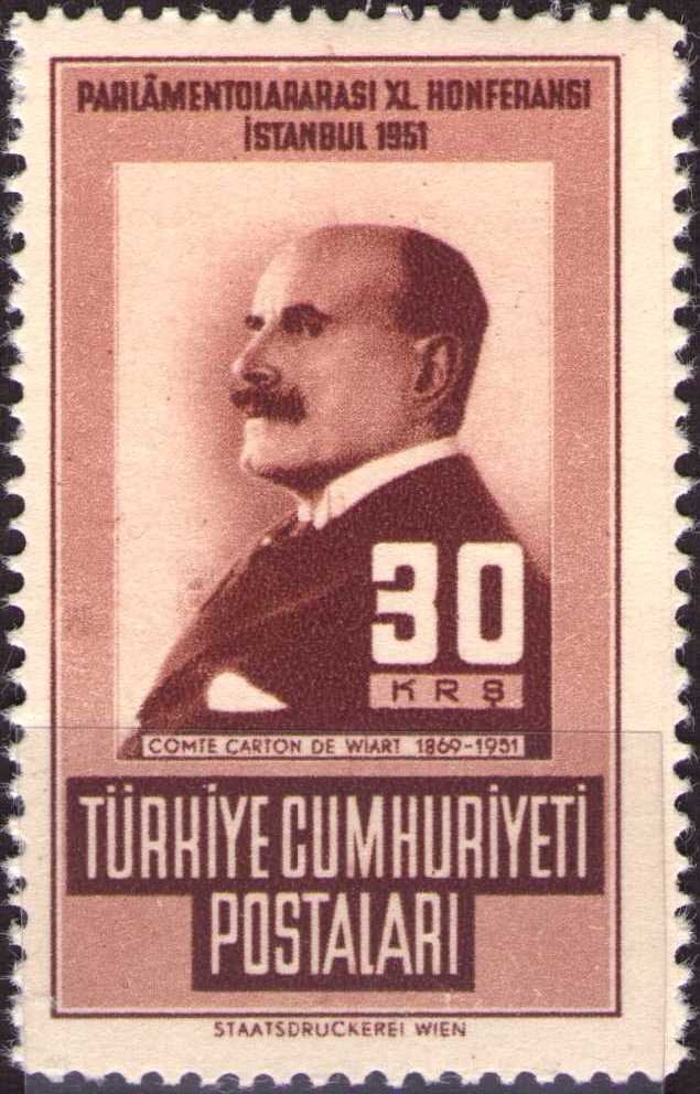 Henry Carton de Wiart, Founder of Interparliamentary Union