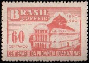 Stamp, Transformation of Amazon to province, Brazil,  