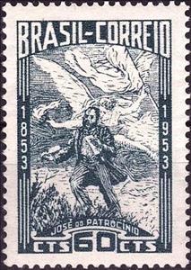 Stamp, Century Born José do Patrocínio, Brazil,  
