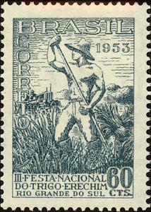 Stamp, 3ª Wheat Fest - Erechim - RS, Brazil,  
