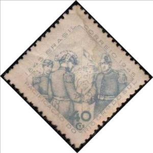 Stamp, Centenary of the pacification of Rio Grande do Sul state, Brazil,  
