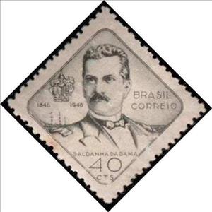 Stamp, Centenary of the birth of Luiz Felipe Saldanha Gama, Brazil,  