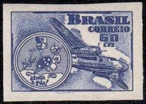Stamp, Tribute to brasilian Air force in Italy, Brazil,  , Aviation, Air Forces, Aircrafts