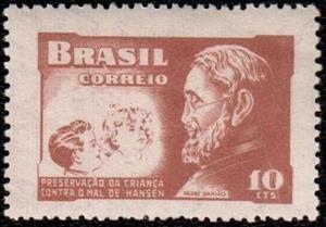 Stamp, Campaign agains Leprosy - Padre Damião, Brazil,  