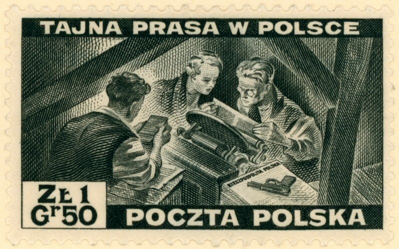 Underground printing press in Poland