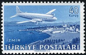 Stamp, Douglas DC6, Turkey,  , Aircrafts