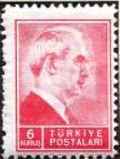 Stamp, President Inonu (1884-1973), Turkey,  