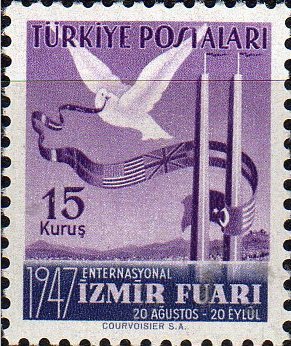 Dove and Flag Decorated Banderol