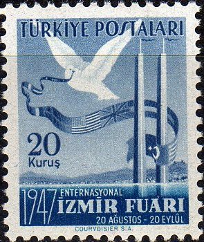 Dove and Flag Decorated Banderol