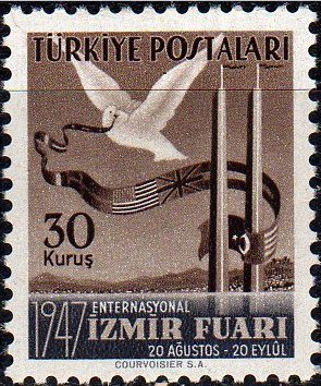 Dove and Flag Decorated Banderol