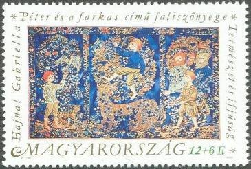 Tapestry, Peter and the Wolf by Gabriella Hajnal
