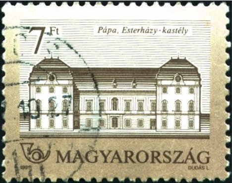 Eszterházy Castle, Pápa, paper with fluorescent fibres