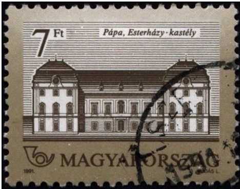 Eszterházy Castle, Pápa, perf. 11½x12¼