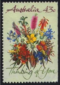 Stamp, Thinking Of You, Australia,  , Flowers, Plants (Flora)