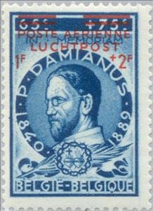 Stamp, Overprinted 'POSTE AERIENNE-LUCHTPOST', Belgium,  , Philatelic Exhibitions, Philately, Clergy