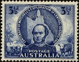 Stamp, Thomas Mitchell, Australia,  
