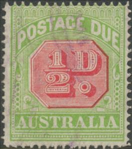 Stamp, Figure Bicolor, Australia,  