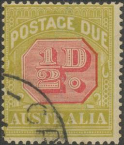 Stamp, Figure Bicolor, Australia,  